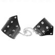 KINK - FEKETE PONT STÍLUSÚ CSUKLÓPÁNT LÁNCCAL, ÁLLÍTHATÓ 17-23 CM X 8,5 CM - 2