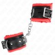 KINK - NEHÉZ CSUKLÓSZORÍTÓK PIROS SZŐRMÉVEL BÉLELT ÁLLÍTHATÓ 20-30 CM X 6 CM - 2