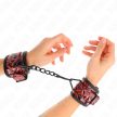 KINK - GYÉMÁNT MINTÁS CSUKLÓSZORÍTÓ SÖTÉT PIROS ÁLLÍTHATÓ 17-26 CM X 5,5 CM - 4