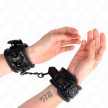 KINK - GYÉMÁNT MINTÁS CSUKLÓSZORÍTÓK FEKETE ÁLLÍTHATÓ 17-26 CM X 5.5 CM - 4