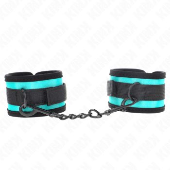   KINK - állítható nylon csuklóbilincs fekete-kék színben