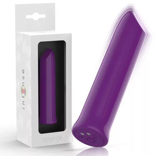 Intense Vibrator bullet clitoral 10 moduri violet 10.2 cm rezistent la apă