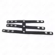 Kink Triple Leather Cock Ring Adjustable Pressure Closure