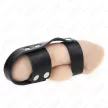 Kink Leather Cock Ring Adjustable Ball Divider
