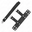 Kink Inel penis cu curea reglabilă din piele pentru control și confort