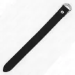 Kink Leather Cock Ring Pressure Closure 22x2 cm Black