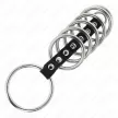 Kink set 7 inele penis metalice conectate prin piele 3.2-5 cm