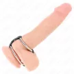 Kink Inel penis dublu reglabil piele 3.8-5 cm negru