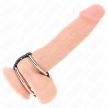 KINK - DUPLA PÉNISZGYŰRŰ 3,8 CM ÉS 5 CM KÖZÖTT BŐRREL ÖSSZEKÖTVE - 2