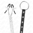 KINK - FÉM PÉNISZGYŰRŰ LÁNCCAL ÉS ÁLLÍTHATÓ MELLBIMBÓBILINCSEKKEL - 5