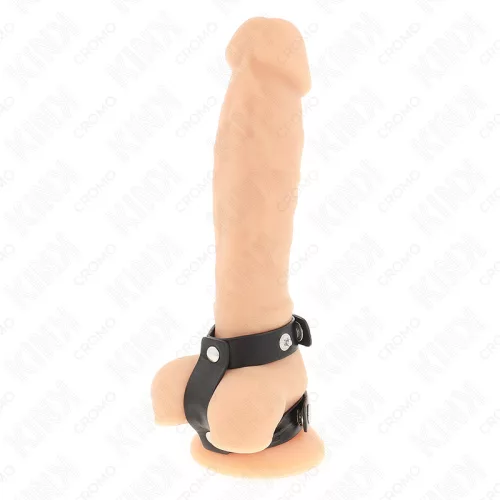 Kink Adjustable Double Leather Cock Ring