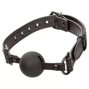 CalExotics – prémium szilikon ball gag fekete színben