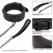 Calexotics Collar and Leash Adjustable Heavy Duty Leather Black