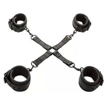 CALEXOTICS - állítható bőr összekötő szett fekete