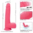 CALEXOTICS - STUDS REALISZTIKUS VIBRÁTOR 10 REZGÉS RÓZSASZÍNŰ - 8