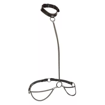   CALEXOTICS - Eufória láncos nyakörv pórázzal, nagy méret