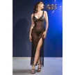 CHILIROSE - CR 4723 HOSSZÚ BABYDOLL ÉS TANGA FEKETE S - 8