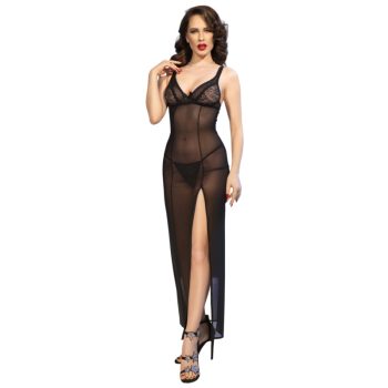 CHILIROSE – elegáns fekete babydoll és tangapánt