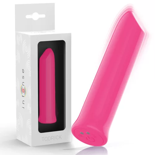 Intense Vibrator bullet clitoral 10 moduri vibratie roz 10.2 cm
