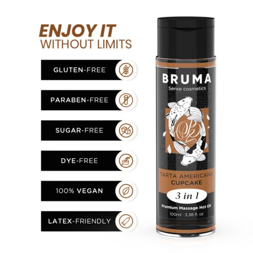 BRUMA - PRÉMIUM MASSZÁZS FORRÓ OLAJ MUFFIN 3 AZ 1-BEN - 100 ML