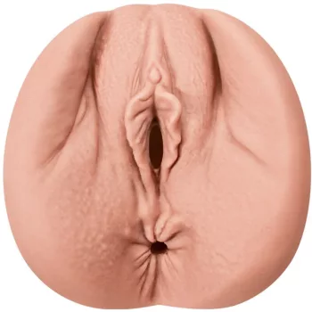   Alive Male Masturbator Double Vagina and Anal Realistic TPE 15cm Flesh Color