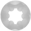 Pretty Love Male Masturbator Ribbed Waterproof TPR White 11cm