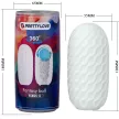 Pretty Love Masturbator masculin texturat Alb rezistent la apă