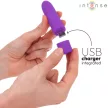 Intense Symone USB Rechargeable Vibrating Bullet 8 Modes 10 cm Purple