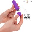 INTENZÍV - SYMONE USB ÚJRATÖLTHETŐ VIBRÁLÓ GOLYÓ 8 REZGÉS LILA 10 X 2.2 CM - 5