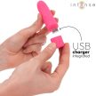 INTENZÍV - SYMONE USB ÚJRATÖLTHETŐ VIBRÁLÓ GOLYÓ 8 REZGÉS RÓZSASZÍN 10 X 2.2 CM - 5