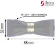 Ibiza Clit Stimulator Bow Shape 3 Heads Black Silicone