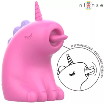   Intense Pinkie Clitoral Stimulator Unicorn Shape Vibrating Waterproof Fuchsia