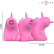 Intense Pinkie Clitoral Stimulator Unicorn Shape Vibrating Waterproof Fuchsia