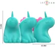 Intense Stimulator clitoridian unicorn Vibrează și ajustabil Verde