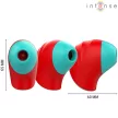 Intense Donnie Clitoral Stimulator Multiple Vibration Modes Red Green Silicone