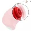 Intense Donnie Clitoral Stimulator Multiple Vibration Modes Red Green Silicone