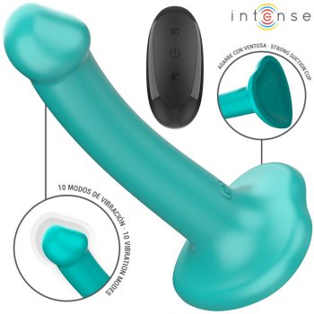 INTENZÍV - KATIE VIBRÁTOR TAPADÓKORONGGAL 10 REZGÉS KÉK TÁVIRÁNYÍTÓVAL
