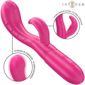 INTENZÍV - AMARA VIBRÁTOR STIMULÁLÓ NYELVVEL 10 REZGÉSSEL RÓZSASZÍNŰ