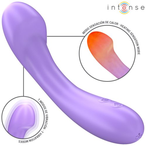INTENSE - BECKY VIBRÁTOR 19 CM-ES FŰTHETŐ 7 REZGÉS LILA