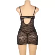 SUBBLIME - 954185 CSIPKE BABYDOLL ÁLLÍTHATÓ PÁNTOKKAL FEKETE S/M - 7
