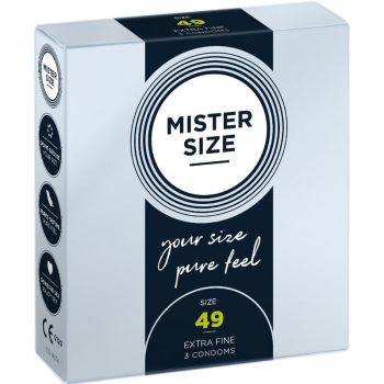 Mister Size - prémium S méretű óvszer (49 mm, 3 db)