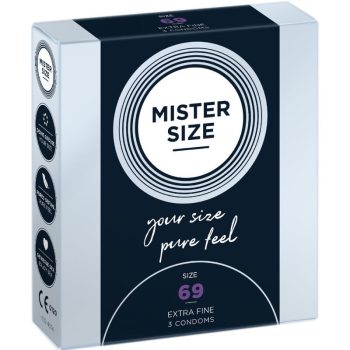   MISTER SIZE - XXXL óvszer 69 mm (3 db) Prémium kényelemért