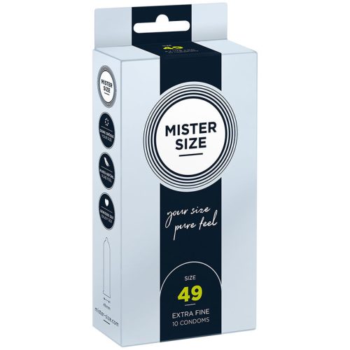 MISTER SIZE - ÓVSZER MÉRET S 49 MM (10 DB)