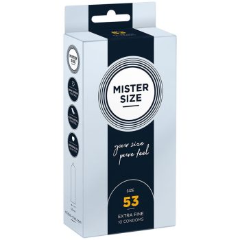   MISTER SIZE - M méretű óvszer (10 db) prémium kényelemért