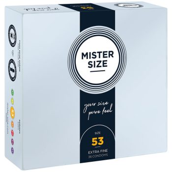 Mister Size - prémium M méretű óvszer (53 mm, 36 db)
