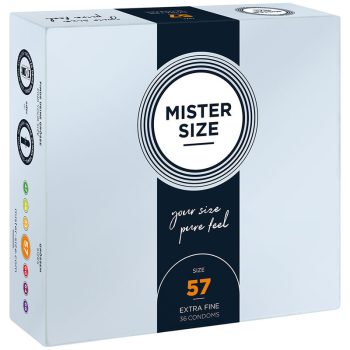 Mister Size – prémium L méretű óvszer (57 mm, 36 db)