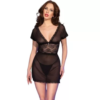 CHILIROSE - CR 4830 BABYDOLL FEKETE XL