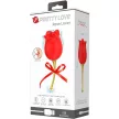 Pretty Love Clitoral Stimulator 12 Vibrations USB Rechargeable Red Silicone Rose