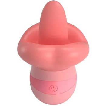   Pretty Love Clitoral Stimulator Tongue Imitation 10 Vibrations Nude Pink