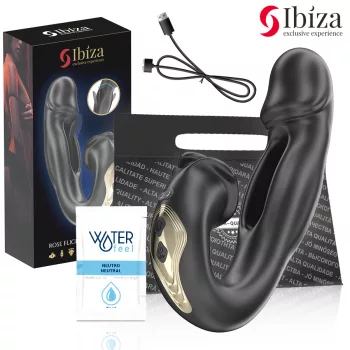   Ibiza Rose Vibrator Oscillating Effect Clitoral Stimulator USB Rechargeable Waterproof